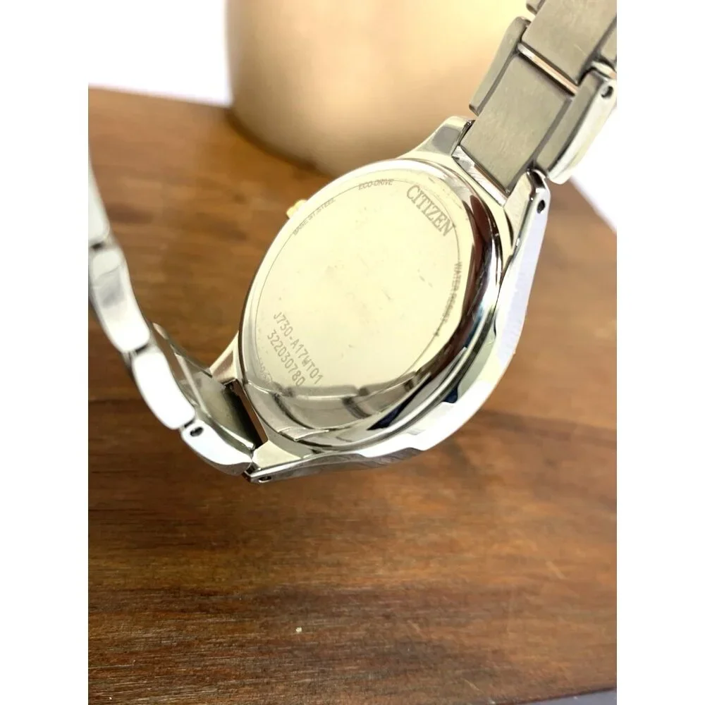 Citizen Women's Watch FE2106-54A Eco Drive Diamond Accent Dial Two Tone Steel